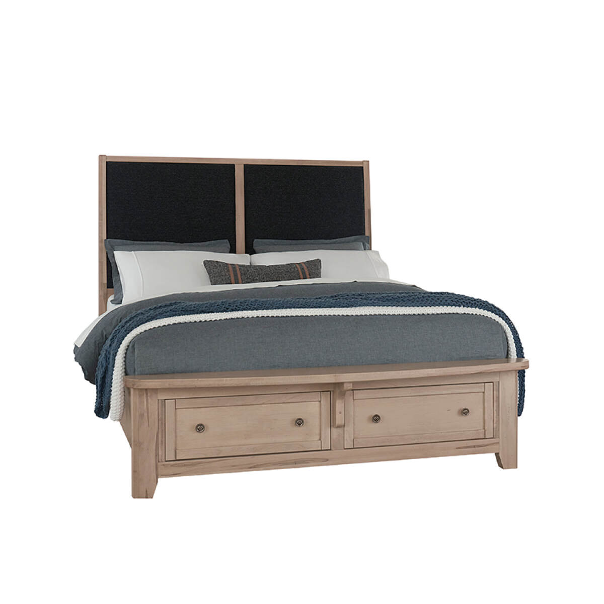 7456e49f0d196db061224f04a2101d1b Woodbridge Upholstered Bed With Storage -black - 822-551-053-050B-502-555; 822-661-063-066B-502-666 - Image 1