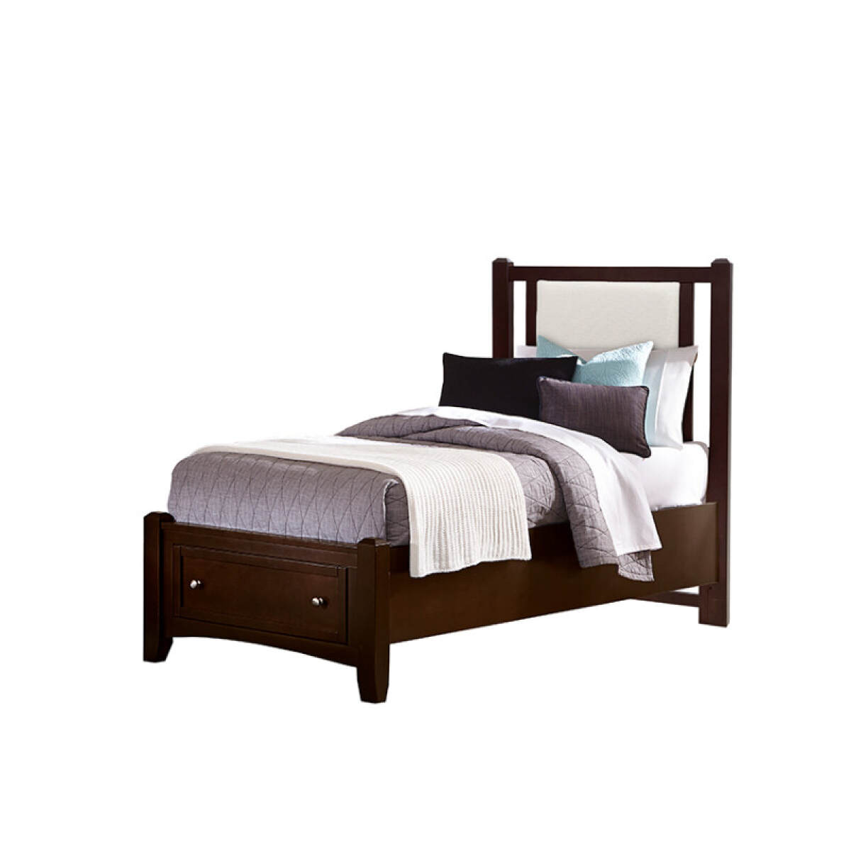 75a842fa0806b9c00081afb46384c6d3 Bonanza Twin Upholstered Storage Bed 3/3 - Grey - BB27-331-034-033B-302-333 - Image 1