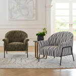 Torrey - Modern Accent Chair With Metal Framed Legs - BLACK METAL - 1080BM - Image 15