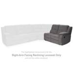 Roman Glass Right-Arm Facing Reclining Loveseat - Image 3
