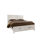 Lodge & Loft Radius Poster Bed With Footboard Storage - 844-558-050B-502-555; 844-668-066B-502-666