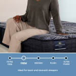 Perfect Sleeper X Aspen 12.5" Hybrid Firm Mattress Low Profile Set -Full - Image 4