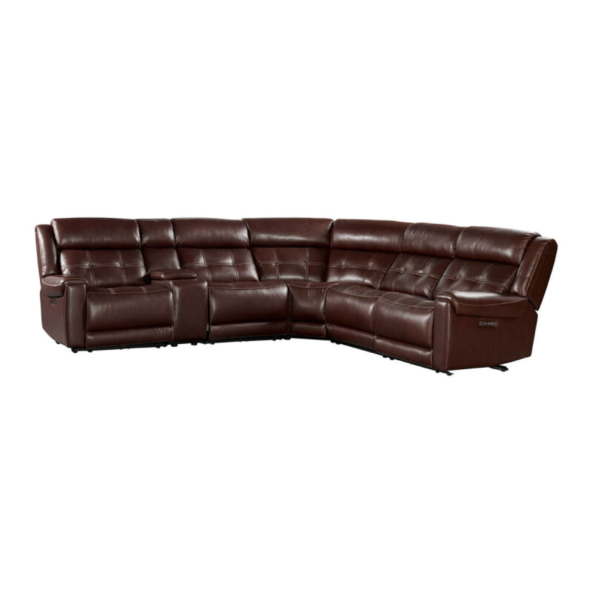 7b3125652645c0cfbca91a0739ee7ef9 Regis Dual-Power Sectional | Baron Redwood - Image 1