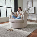 Astro - Oversized Swivel Chair; Curl Up Comfort - 3048 - Image 11