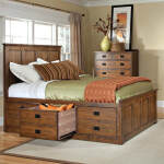 Oak Park Captains Bed | Mission - Image 3