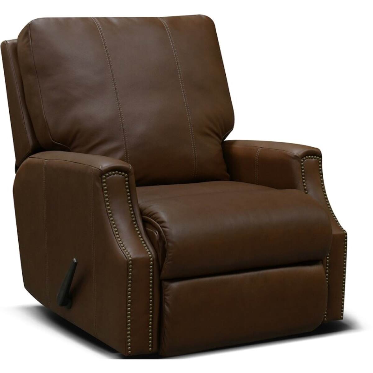 7c40dbb9d2af339e16ef22b4d0be9a84 Leather Minimum Proximity Recliner With Nails - Image 1