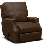 Leather Minimum Proximity Recliner With Nails