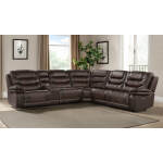 Cody Dual-Power Sectional Set | Dark Brown - Image 9