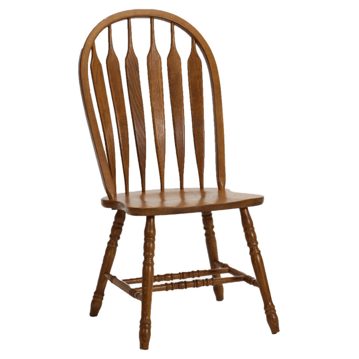 7d396c27e6d96bac8010582a0a44f3b9 Classic Oak Burnished Arrow Chair - Image 1