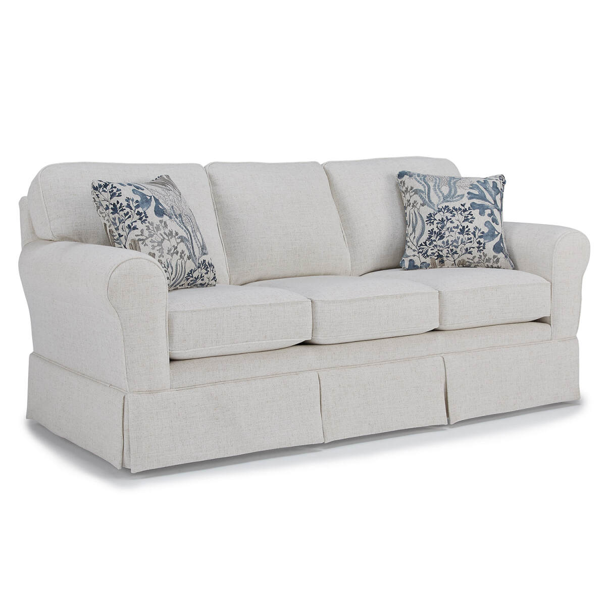 7d44a33af4f5cb3649a82eb55dae47cd Susanna - Rolled Arm Skirted Sofa - S70 - Image 1