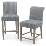 Sebra 2 - 24" & 30" Barstools - Dark Walnut - 8860DW/24
