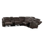 Cody Dual-Power Sectional Set | Dark Brown - Image 4