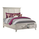 San Mateo Youth Full Storage Bed | Rustic White - Image 3