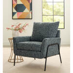 Morely - Modern Styled Chair - BLACK METAL - 1070BM - Image 8