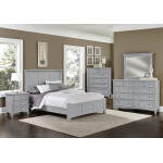 Bonanza Full ,queen, & King Mansion Bed - Grey Finish - BB26-558/855/922, BB26-668/866/922/MS1 - Image 3