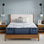 Perfect Sleeper Pro Geneva 13.5" Latex Hybrid Firm Mattress Low Profile Set -California King