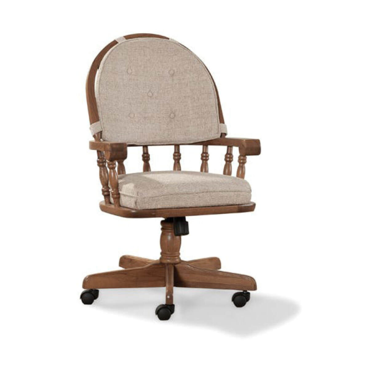 83c5d3d10ffd8bdc4e03a54b8e65067c Classic Oak Chestnut Curved Top Game Chair - Image 1