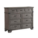 Forge Tall Dresser | Brushed Steel