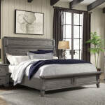 Forge King Bed | Brushed Steel