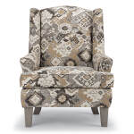 Andrea - Wing Back Chair - Espresso - 0170E - Image 9