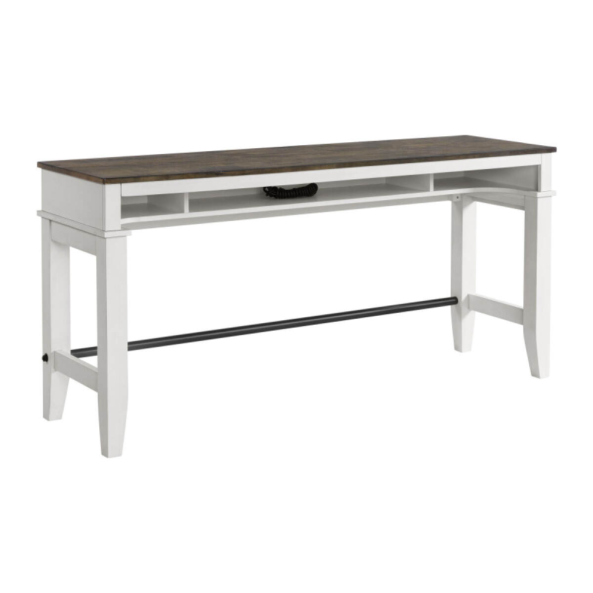 86b205299da4e78d88e59ab501adf0ac Kona Sofa Bar Table | Gray and White - Image 1
