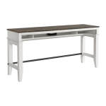 Kona Sofa Bar Table | Gray and White