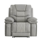 Cody Dual-Power Recliner | Light Grey - Image 3