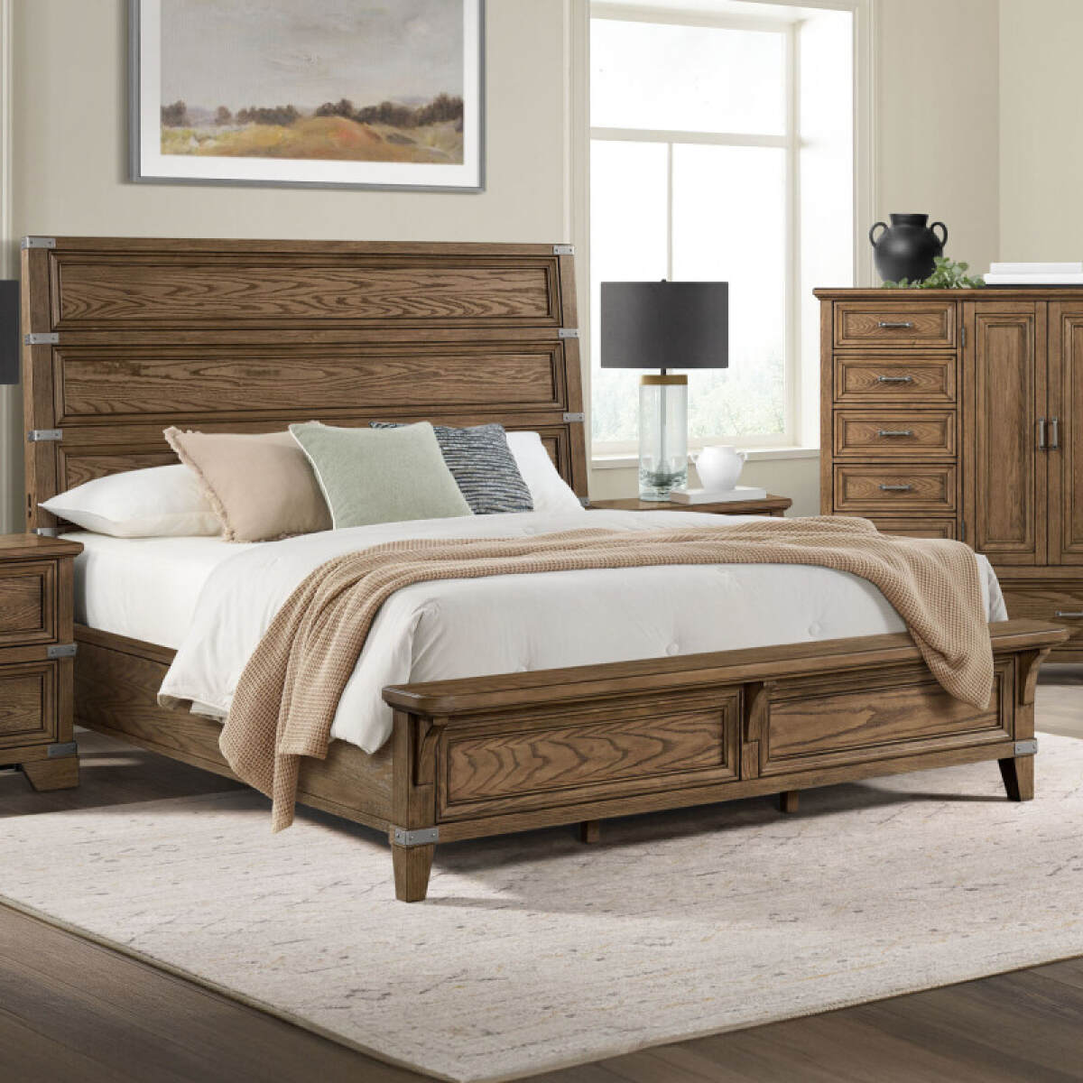 88700fe11d3c7f63032671f8d0a70c5a Forge King Bed | Weathered Chestnut - Image 1