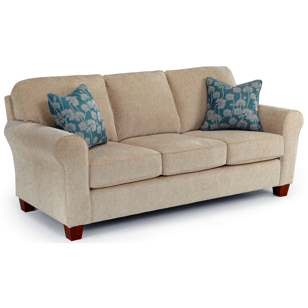 8a7e4a12d03e8f93bc2aae28c8cde736 Annabel 0 - Annabel Tradtional, Stationary Sofa - Dark Walnut - S80DW - Image 1