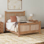 Oak Park Queen Slat Bed | Taupe