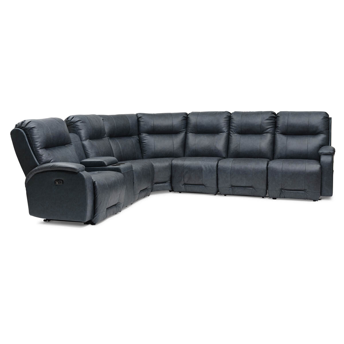 8ddaf2a17ce9d2a9f293570a339a7a71 Maverly - Heavily Cushioned Reclining Sectional - M910RA - Image 1
