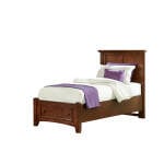 Bonanza Twin Mansion Storage Bed - Cherry Finish - BB28-338-033B-302-333