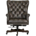 Jefferson Exec Chair Burnished Walnut