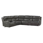 Wainwright Dual-Power Sectional Set | Charcoal Gray
