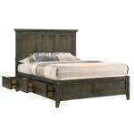 San Mateo Queen Storage Bed | Gray - Image 3