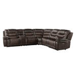 Cody Dual-Power Sectional Set | Dark Brown - Image 3