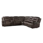 Cody Dual-Power Sectional Set | Dark Brown - Image 2