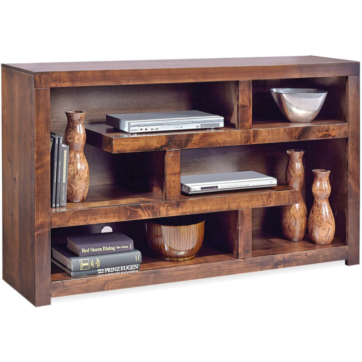 90c9b2cffd02340ff89da897018eec46 Contemporary Alder 60" Open Console - Image 1