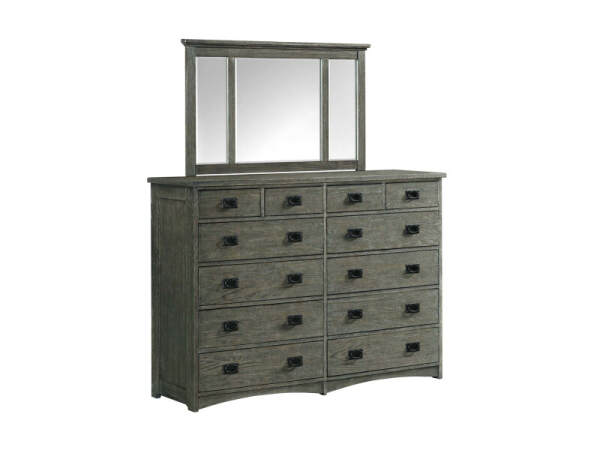 Oak Park Mirror | Pewter - Image 3