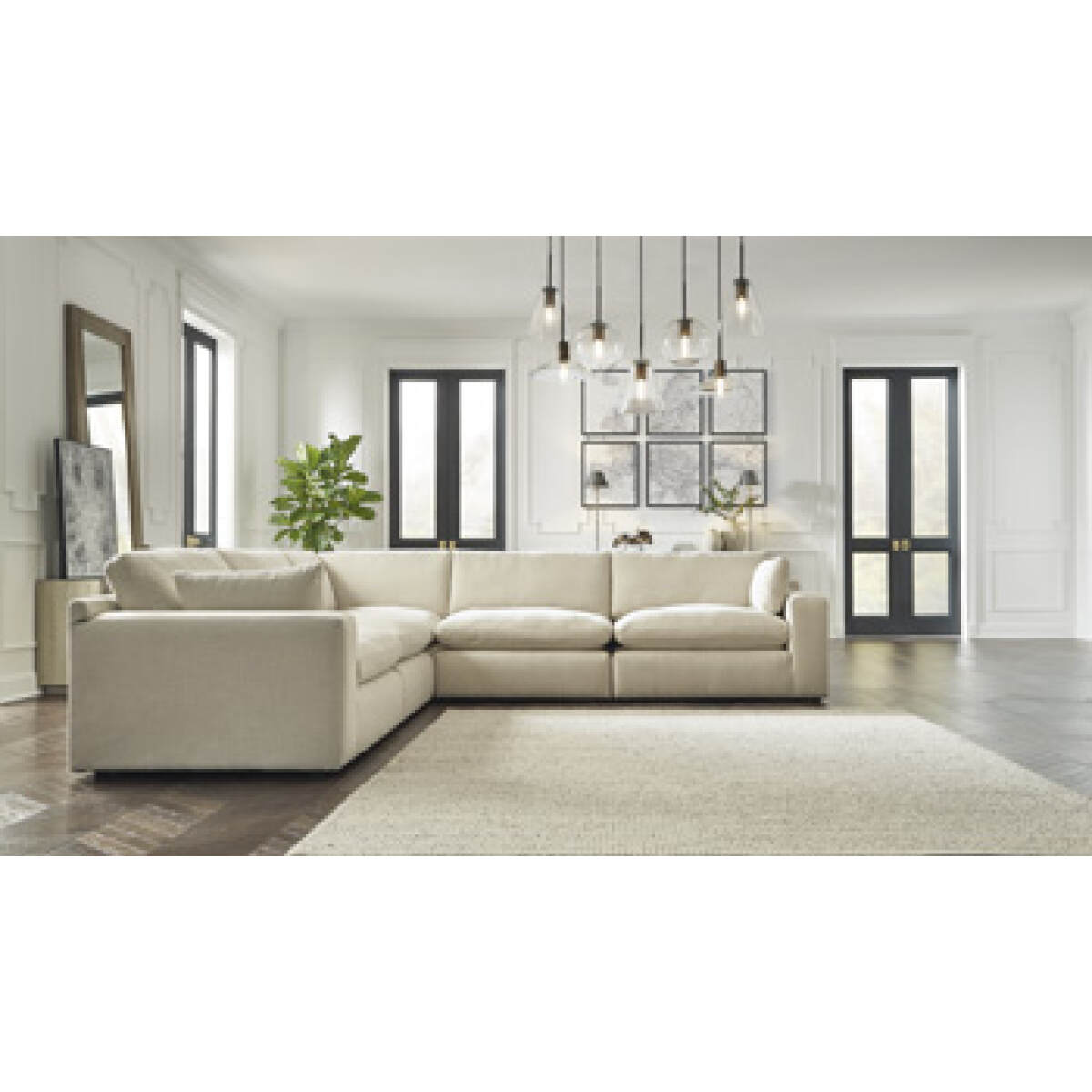 9235ece4cbe3bb0564e679e6ffe6609b Elyza 5-Piece Sectional - Image 1