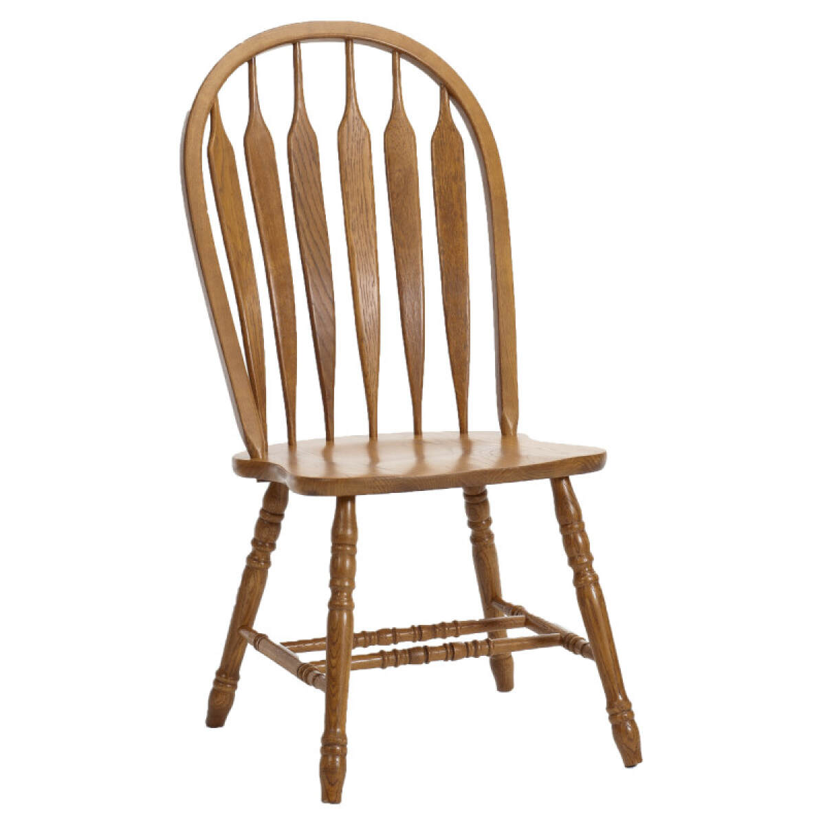 9324703e795d1ac42767a3b7200e56ed Classic Oak Chestnut Arrow Chair - Image 1