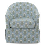 Meg - Classic Slipcovered Look Swivel Chair - 1108 - Image 3
