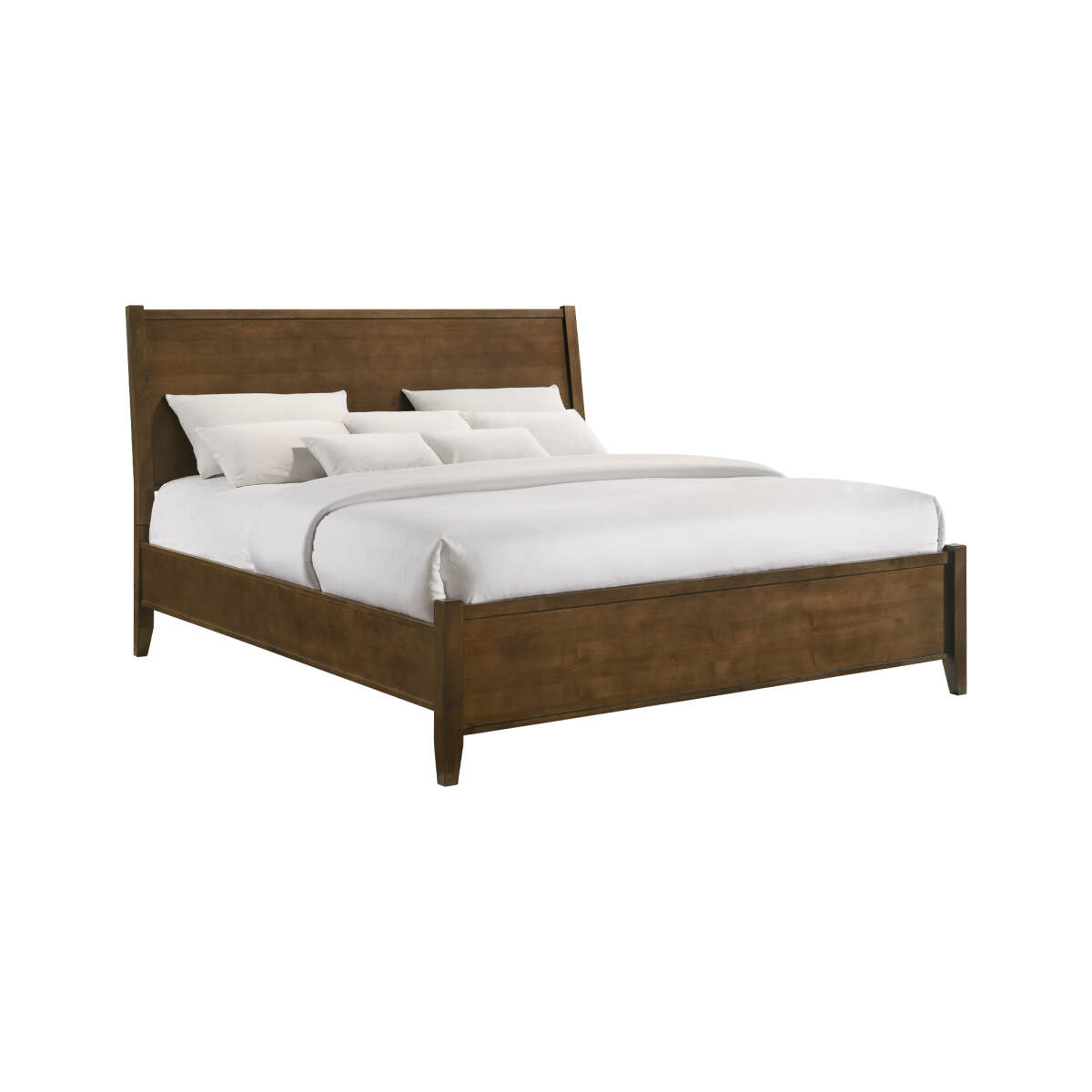 9aad435b42ea8f7aa5163f743da0c0fe Andover King Panel Bed | Walnut - Image 1