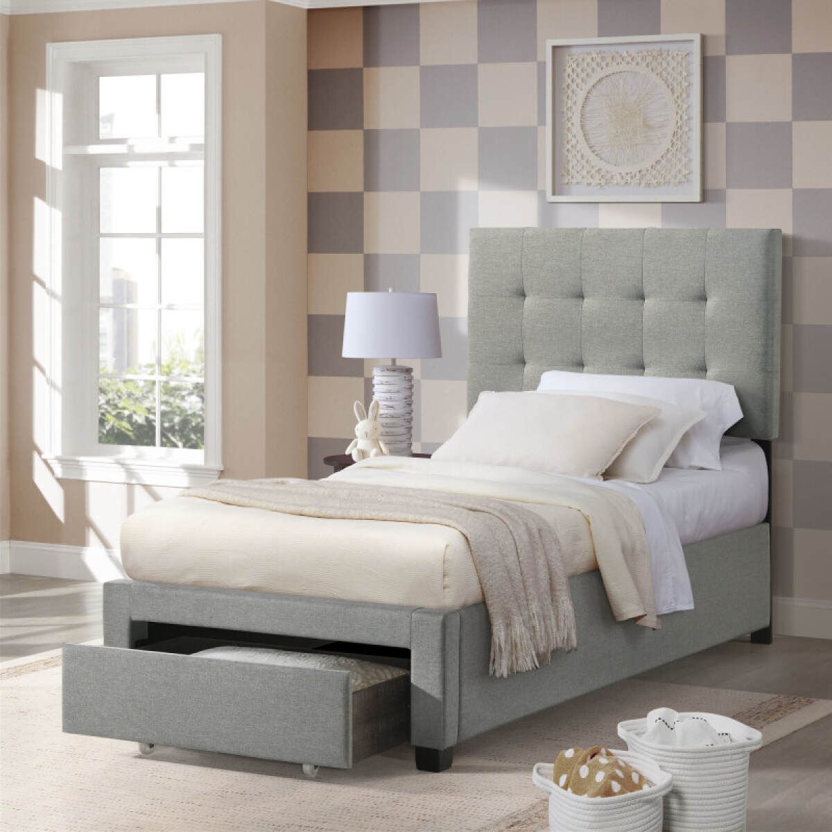 9bf6436d2842322c33443e42515e0770 Kaycee Twin Storage Bed - Image 1