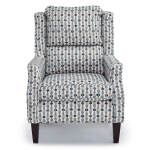 Sulton - Refined Wingback Chair, Tailored For Comfort - Dark Walnut - 4050DW - Image 7