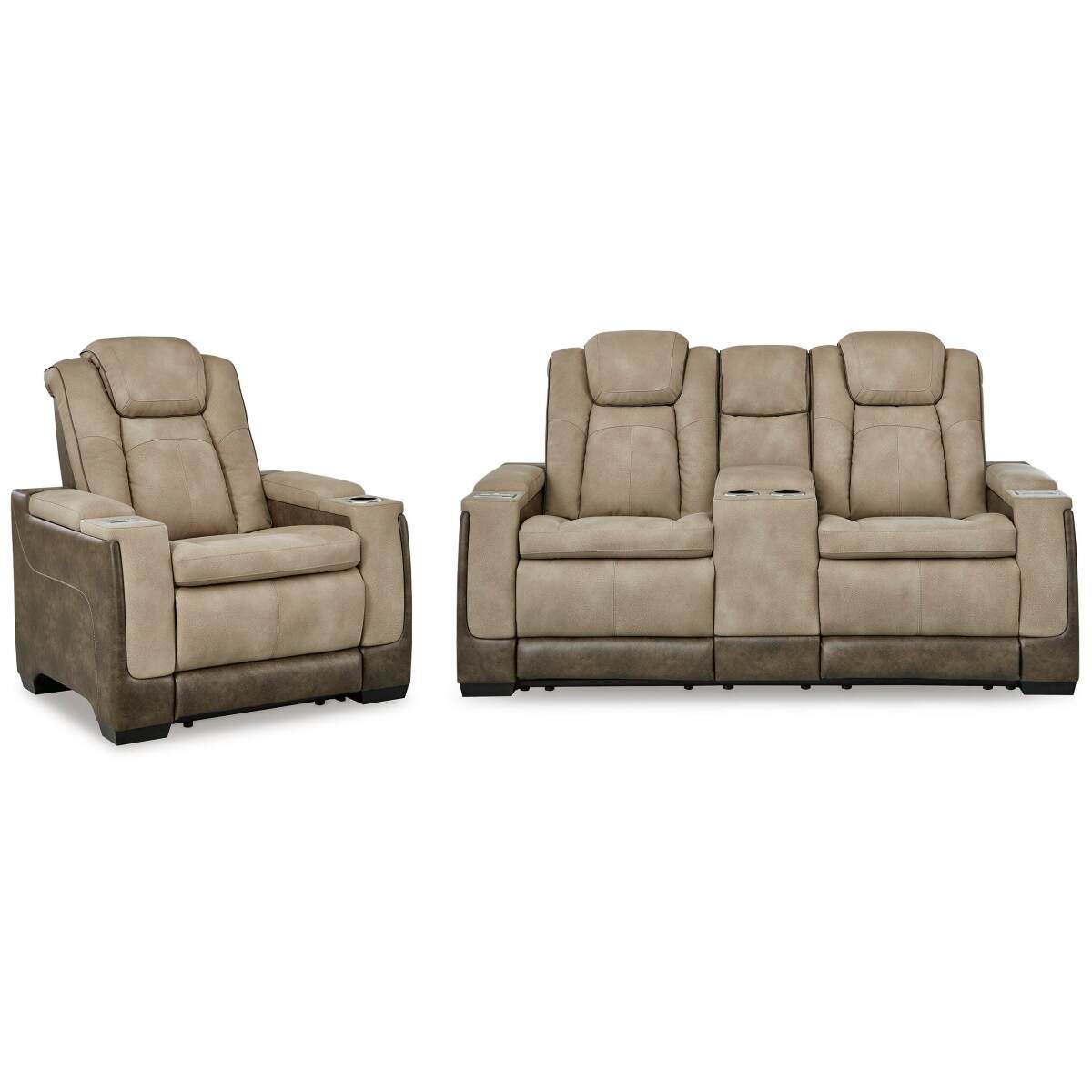 9dfc121f0ab7abb194d68e1b93eb9f71 Next-Gen Durapella Power Reclining Loveseat and Power Recliner - Image 1