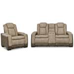 Next-Gen Durapella Power Reclining Loveseat and Power Recliner