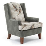 Andrea - Wing Back Chair - Dark Walnut - FS0170DWMFX1 - Image 8