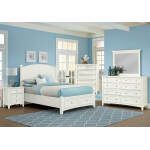 Bonanza Queen & King Poster Storage Bed - White Finish - BB29-557-050B-502-555 - Image 3