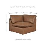 Emilia 5-Piece Sectional and Ottoman - Image 23